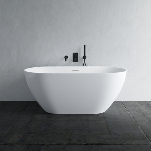 Coco 150 - Bathtub 150x72 cm, Slim Design, Glossy White