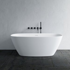 Chic 150 - 150x72 cm Bathtub, Slim Design, Glossy White