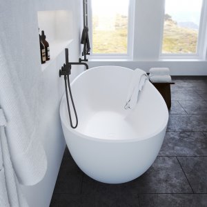 Boheme XL 170 - Bathtub 170x88, Solid Mathvid SolidTec®