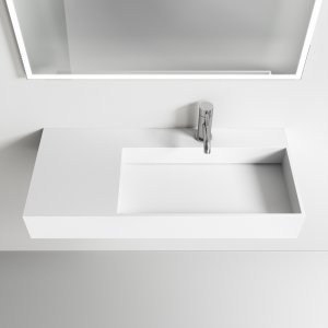 Kubo Inside 90R - Håndvask, Mathvid SolidTec®