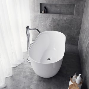 Yin-Yang 150 - Bathtub 150x72 cm, Glossy White