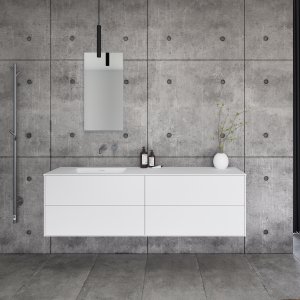 Pulcher Mood 180L Soho - Bathroom furniture 180x46 cm, Mathvid w/ SolidTec® sink
