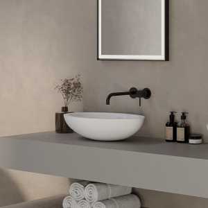 Semplice SHV502 - 1-grebs Håndvask armatur, 22 cm. tud, Matsort