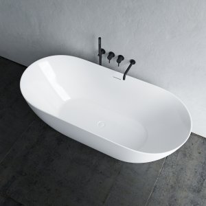 Coco 170 - 170x75 cm Bathtub, Slim Design, Glossy White