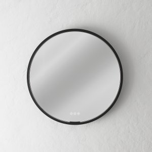 Pulcher Mood Mirror PMM-O60 - Ø60 cm. spejl m/lys og lysstyring, Matsort