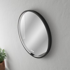 Pulcher Mood Mirror PMM-O60 - Ø60 cm. spejl m/lys og lysstyring, Matsort
