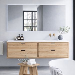 CPH Tapwork Soft 180R - Fingertappet Snedkermøbel i Natur Eg inkl. Mathvid SolidTec® Vask