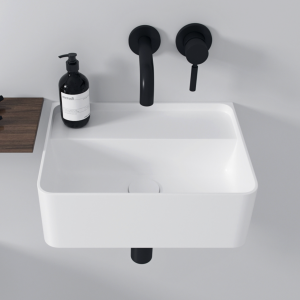 Coco 40 - Håndvask 40x30 cm, Mathvid SolidTec®