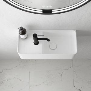Coco 4R - Håndvask 50x22,5 cm, Mathvid SolidTec®