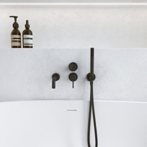Semplice SBR901 S11 - Tub/shower fitting, Matt black