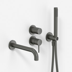 Semplice SBR901 S11 - Tub/shower fitting, PVD Matt Gun Metal