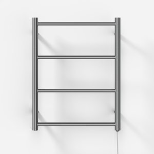 Pulcher Minimalism PM64 - Electric towel rail, 50 x64h cm, Brushed Stainless Steel
