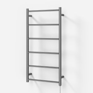 Pulcher Minimalism PM96 - Electric towel rail, 50 x 96h cm, Brushed Stainless Steel