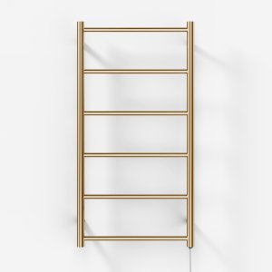 Pulcher Minimalism PM96 - El-håndklædetørrer, 50 x 96h cm. PVD Poleret Messing