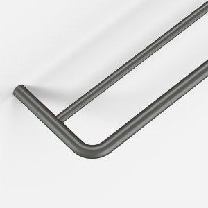 Semplice PS20-80 - Dobbelt Håndklædestang, PVD Matt Gun Metal
