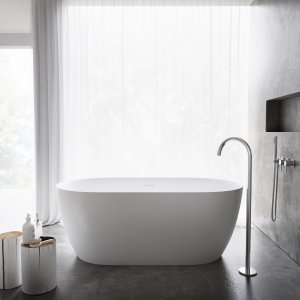 Pulcher Nomo 150 - Slim-Design Bathtub 150x75, Massive Mathvid SolidTec®