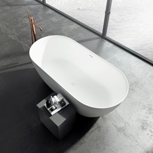 Pulcher Nomo 170 - Slim-Design Bathtub 170x80, Massive Mathvid SolidTec®