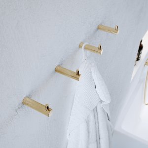 Semplice PS18 S01 - 4 x Hook, Polished Brass Natural