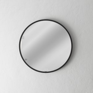 Pulcher Mood 1 PM1-070 - Ø70 cm Dugfrit spejl m/lys og lysstyring, Matsort 