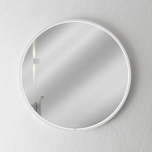 Pulcher Mood 1 PM1-090 - Ø90 cm. Anti-fog mirror w/light and light control, Mathvid 