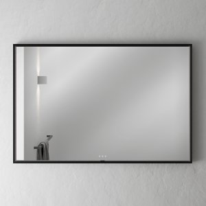 Pulcher Mood 2 PM2-1280 - Mirror w/light and light control, Matt black frame