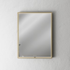Pulcher Mood 2 PM2-6080 - Mirror w/light and light control, Brushed Brass