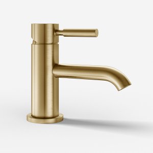 Semplice SHV101 - 1-grebs håndvaskarmatur, PVD Børstet Messing