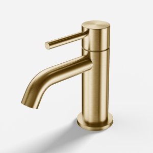 Semplice SHV401 - 1-grebs Håndvaskarmatur,  PVD Børstet Messing