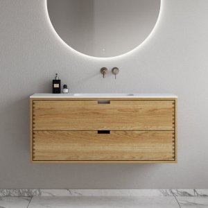 CPH Tapwork Soft 120 - MKII, Fingertappet Snedkermøbel i Natur Eg inkl. Mathvid SolidTec® Vask