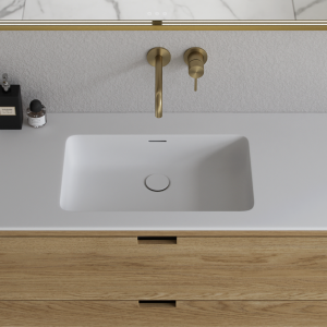 CPH Tapwork Soho 90 - MKII, Fingertappet Snedkermøbel i Natur Eg inkl. Mathvid SolidTec® Vask