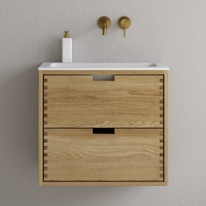 CPH Tapwork Soho 60 - MKII, Fingertappet Snedkermøbel i Natur Eg inkl. Mathvid SolidTec® Vask