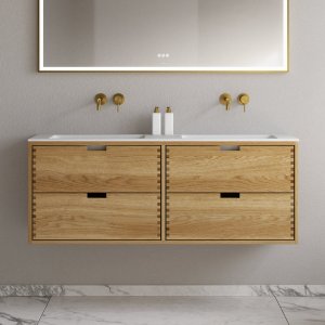 CPH Tapwork Soho 140D - MKII, Finger-Tapped Cabinetry in Natural Oak including Mathvid SolidTec® Sink