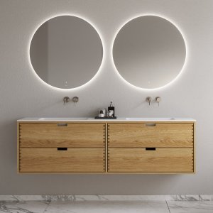 CPH Tapwork Soho 180D - MKII, Fingertappet Snedkermøbel i Natur Eg inkl. Mathvid SolidTec® Vask