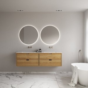 CPH Tapwork Soho 180D - MKII, Fingertappet Snedkermøbel i Natur Eg inkl. Mathvid SolidTec® Vask