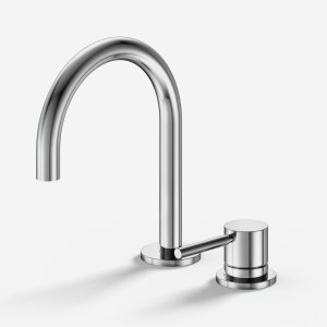 Semplice SHV405 S01 - Håndvaskblander med fast tud, Krom