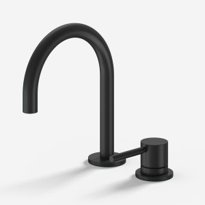 Semplice SHV405 S01 - Håndvaskblander med fast tud, Matsort