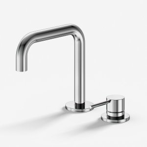 Semplice SHV505 S02 - Håndvaskblander med fast tud, Krom