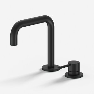 Semplice SHV505 S02 - Håndvaskblander med fast tud, Matsort