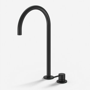 Semplice SHV505 S05 - Håndvaskblander med fast tud, Matsort