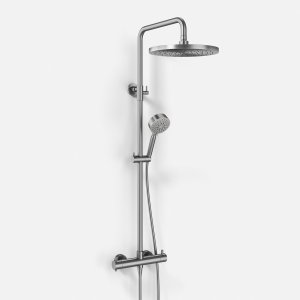 Classwell C900 - Termostatsæt XL Rain DeLuxe Ø30 EasyClean, Børstet Rustfrit Stål