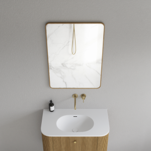 Noorwork NM5070 - 50x70 cm, Snedker Trærammespejl i olieret Egetræ