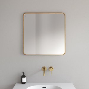 Noorwork NM6060 - 60x60 cm, Snedker Trærammespejl i olieret Egetræ