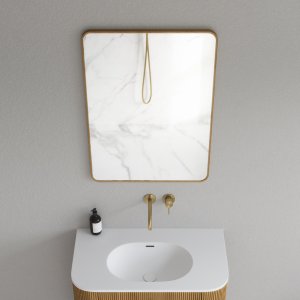 Noorwork NM6080 - 60x80 cm, Snedker Trærammespejl i olieret Egetræ