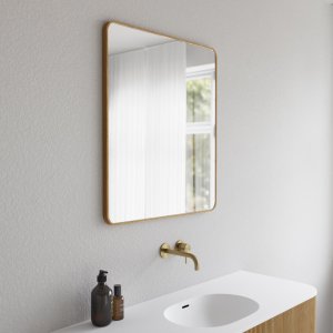 Noorwork NM7080 - 70x80 cm, Snedker Trærammespejl i olieret Egetræ