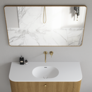 Noorwork NM7012 - 70x120 cm, Snedker Trærammespejl i olieret Egetræ