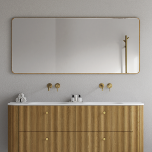 Noorwork NM7016 - 70x160 cm, Snedker Trærammespejl i olieret Egtræ