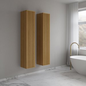 Noorwork NHC3317 - 30x35x170 cm, Snedker-højskab i Natur Eg 