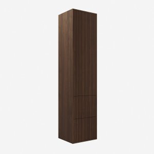 Noorwork NHC4317 - 40x35x170 cm High cabinet, Walnut
