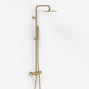 Semplice Rain DeLuxe SRL02 - SmartTerm Ø25 EasyClean, PVD Børstet Messing