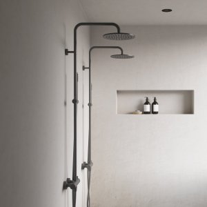 Semplice Rain DeLuxe SRL02 - SmartTerm Ø25 EasyClean, PVD Matt Gun Metal